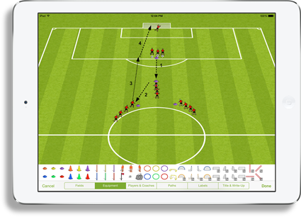 Soccer Drill Editor Screenshot - iProSoccer for iPad